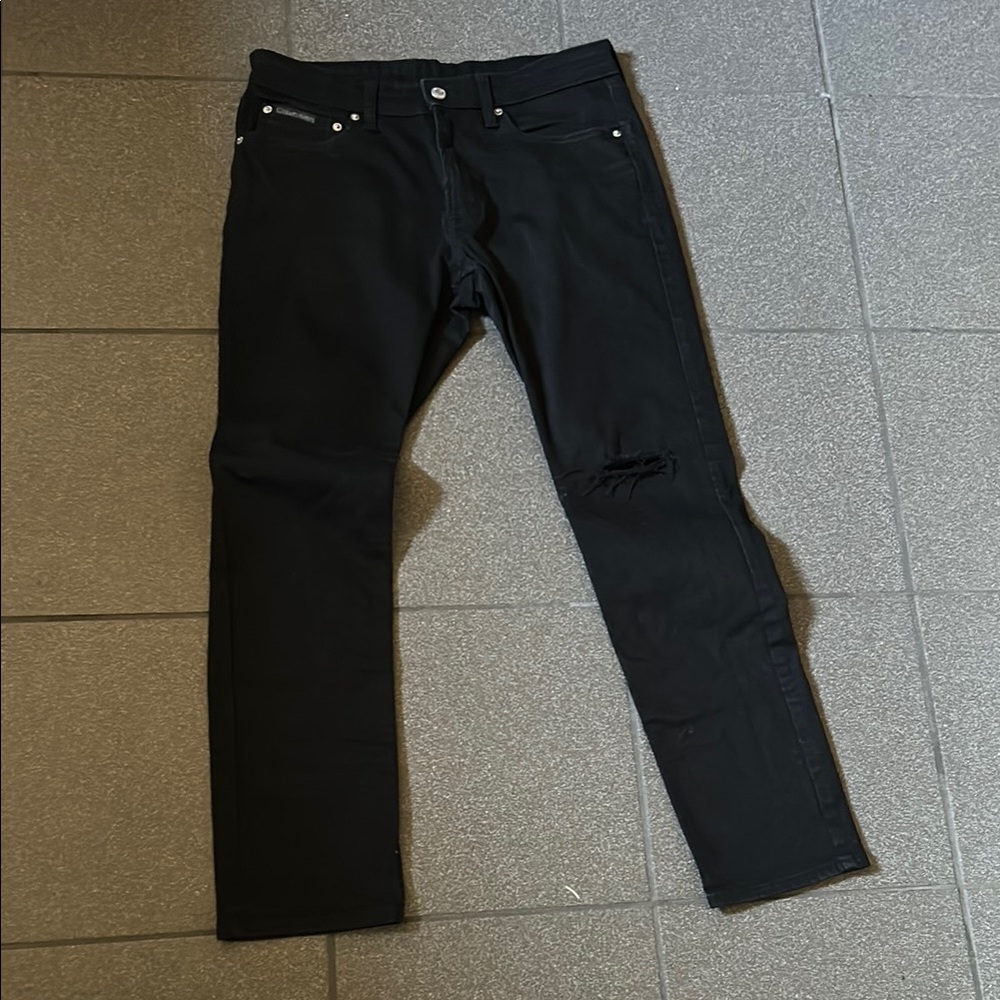 Calvin Klein Jeans Black Slim Fit Denim